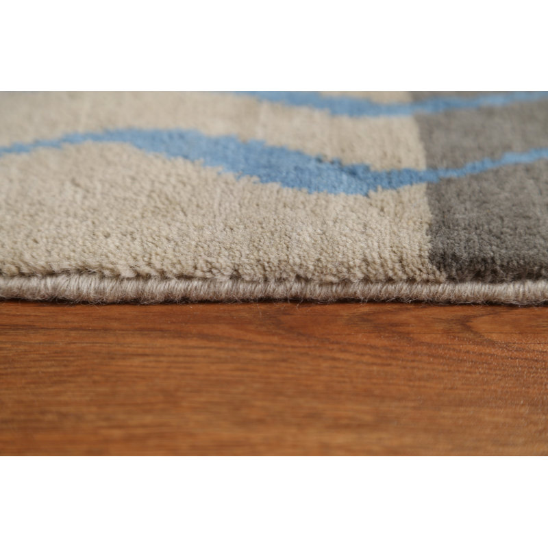 One-of-a-Kind 7'11" X 9'8" New Age Wool Area Rug in