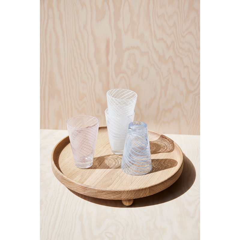 Yuka Handmade Drinking Glass, Blue