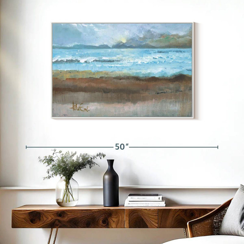 Moments II, Cadre flottant blanc, 37 po x 25 po