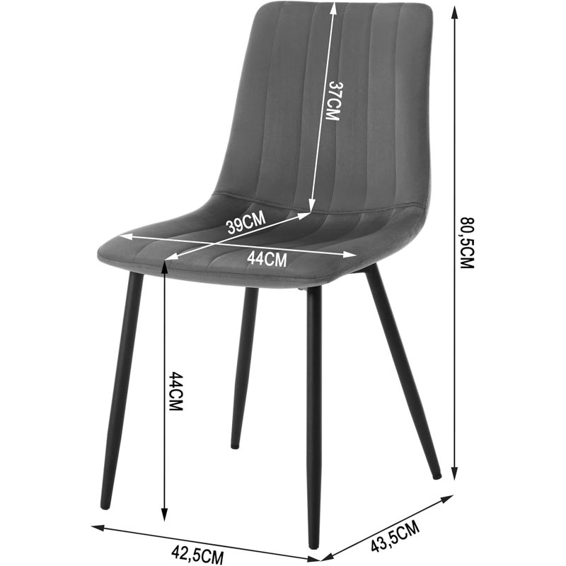 Aghaboy 44.00cm H Velvet Upholstered Side Chair, Grey/Brown/Blue
