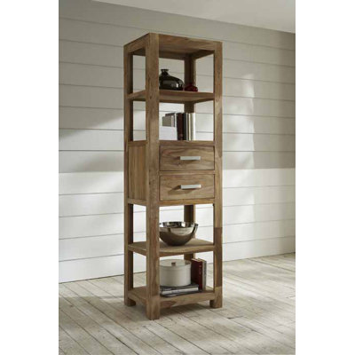 Anzuelo 200 cm H x 60 cm W Solid Wood Etagere Bookcase