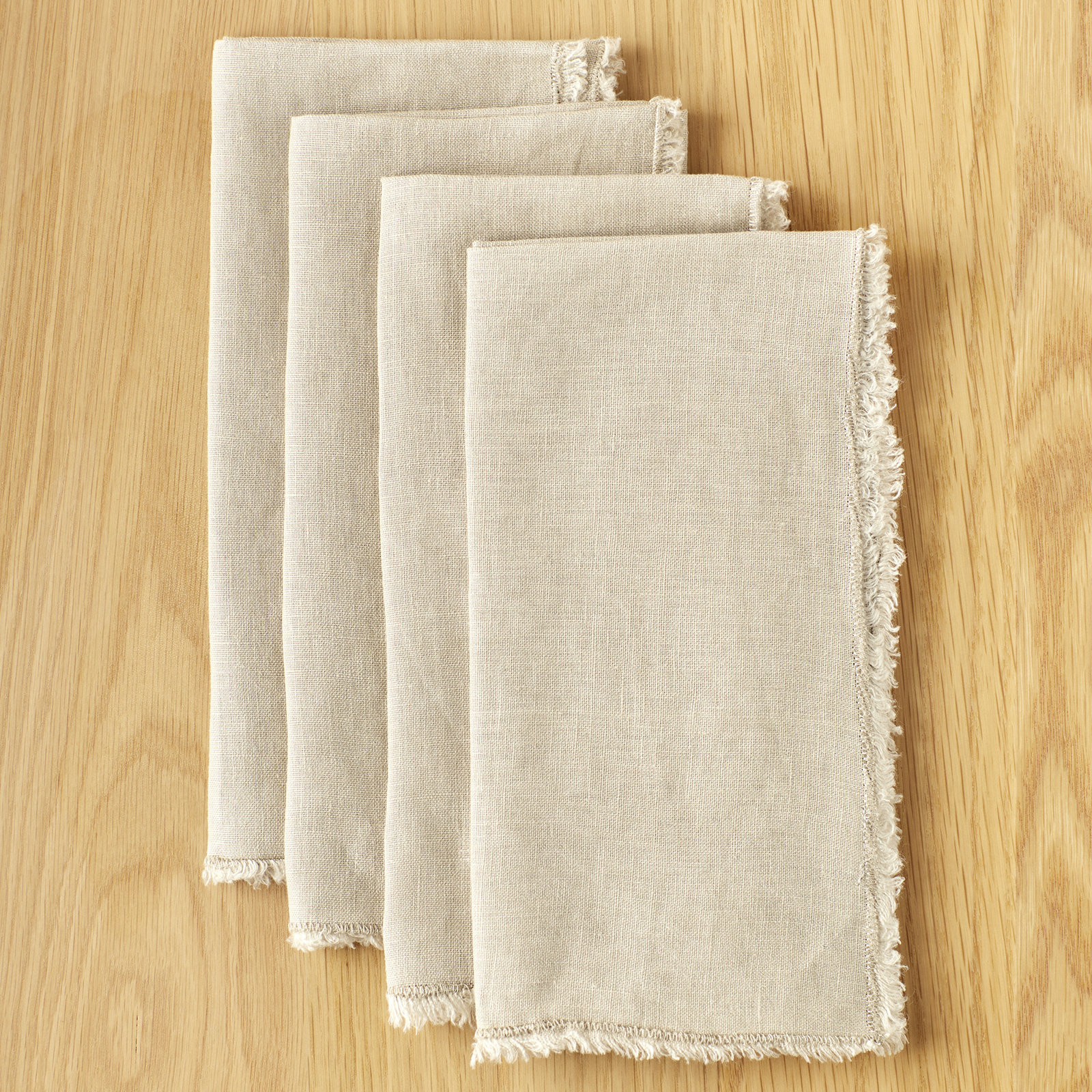 Zadia Reversible Linen Napkin, Natural