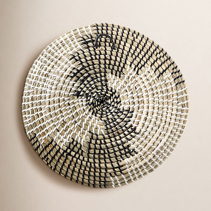 Dezra Coastal Abstract Wall Decor on Natural Fibers