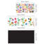 Blackboard With Colourful Alphabet And Height Chart Wall Sticker