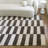 Bolotov Brown Modern Geometric Area Rug-995306187