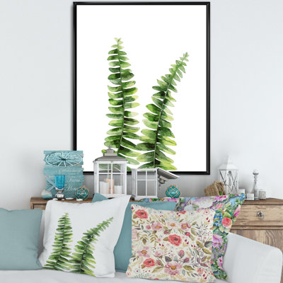 " Fern Plant In Greenbotanical Detail "