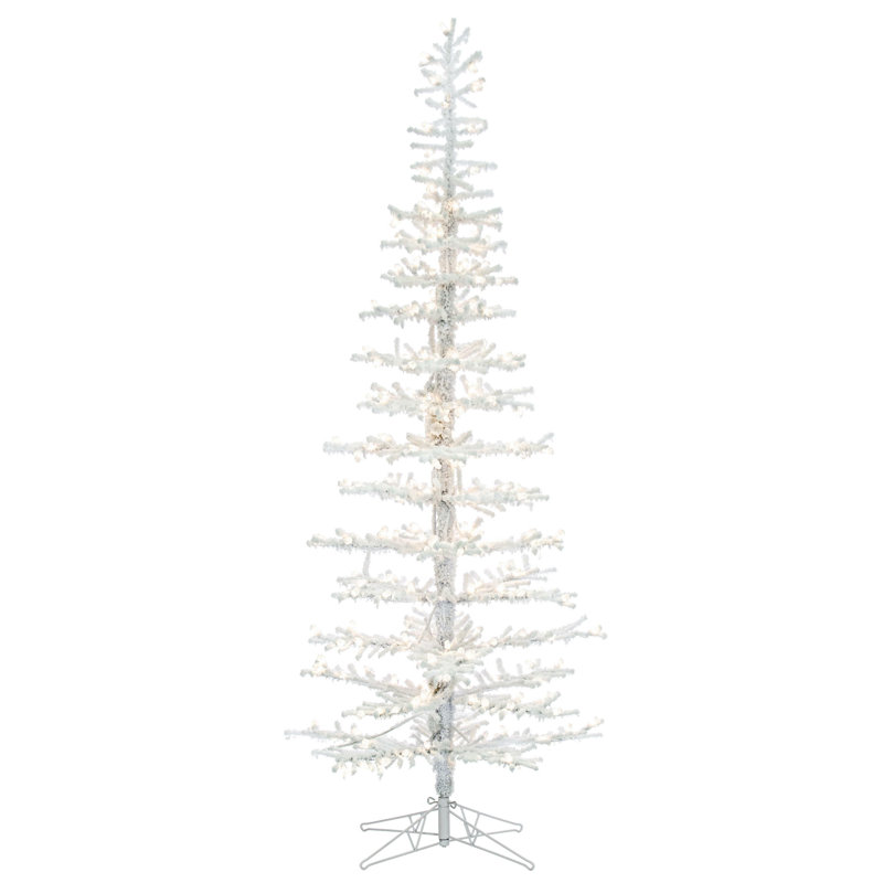 Kuna Lighted Artificial Pine Christmas Tree, 9' H x 37" W