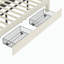 Lit plateforme tapissier avec lit gigogne et repose-pieds avec rangement-1547590129