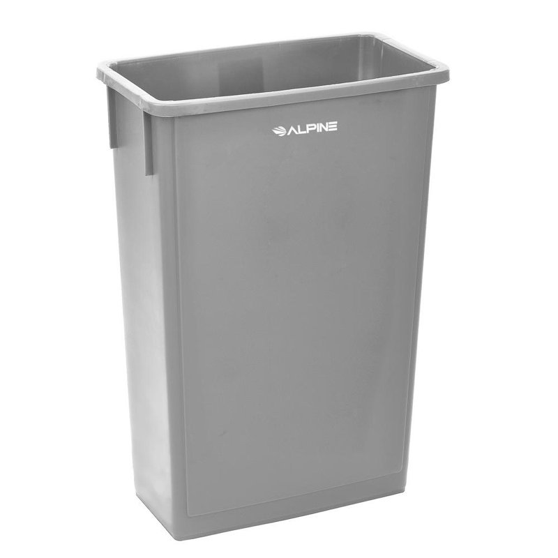 115 gallons Poubelle Slim, Gris