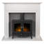 Florence Adam 121.5cm W Pure White & Grey Electric Electric Fireplace Suite with 6824.28 BTU