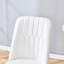 Ensemble de table et de table ronde pour table à manger Snow Mountain Slab - 47 po x 47 po avec 4 chaises en polyuréthane avec des lignes simples sur le dossier. Pieds en métal doré-2034281829-2034281828