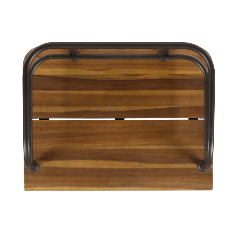 Rustic Patio Chair - 2 Chairs, Wood Seat, Iron Frame, Finish, Outdoor Furniture Seats, Frames, And Attractive For