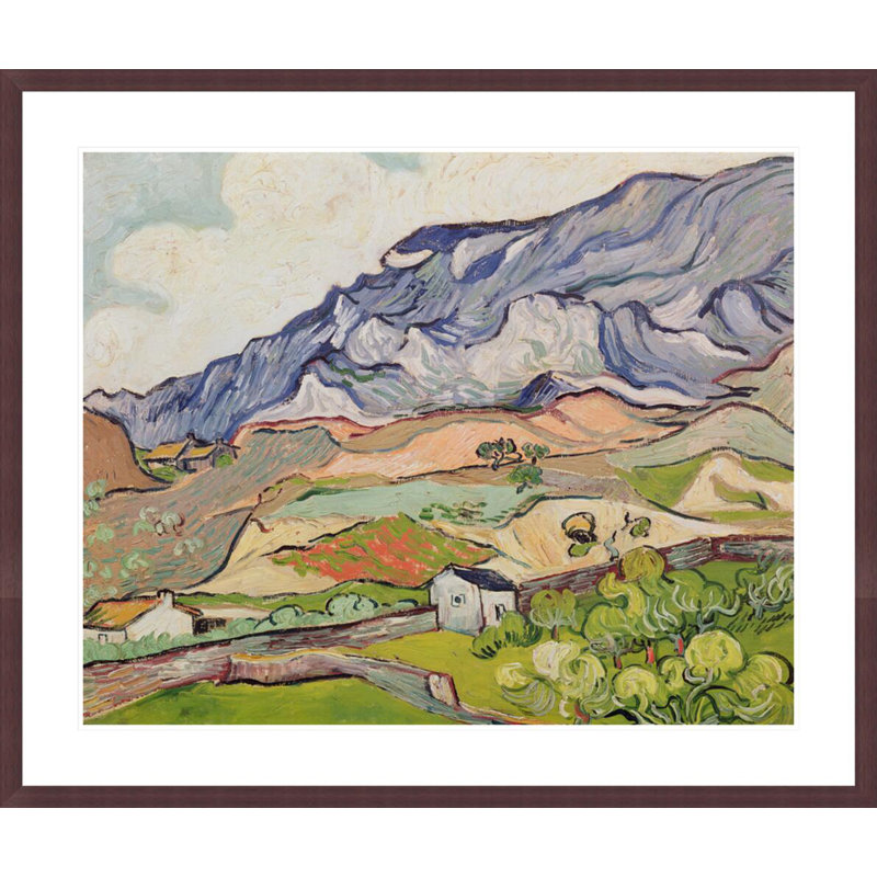 «The Alpilles» par Vincent van Gogh, impression giclée encadrée, H 33,5 po x l 39,81 po