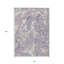 Tapis intérieur lavable abstrait lavande et ivoire 10 pi x 14 pi