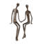 Sculpture en bronze Akyng Sitting Couple