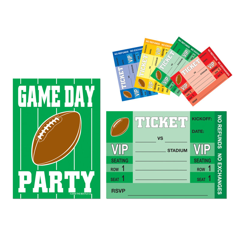 Ensemble d’invitation pour le football 8 pièces