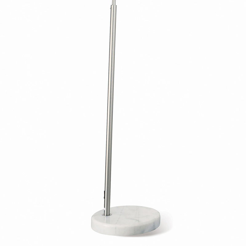 Chrome Dome Shade Metal Arc Floor Lamp