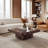 Modern Coffee Table With Stylish Texture Design-432230151