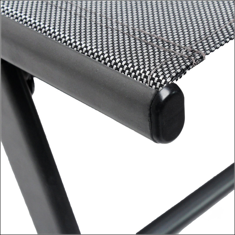 Ensemble de 2 pièces pour patio, piscine, salon, couleur grise avec coussin