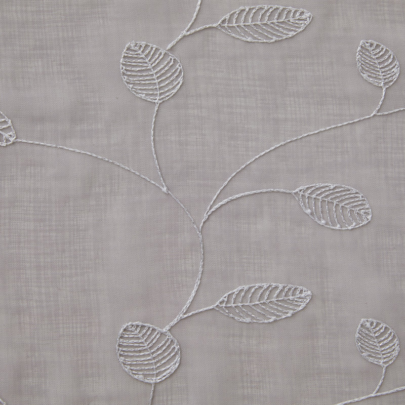 Ensemble de rideaux transparents 2 pièces Eva, Gris, L 54 po x L 96 po