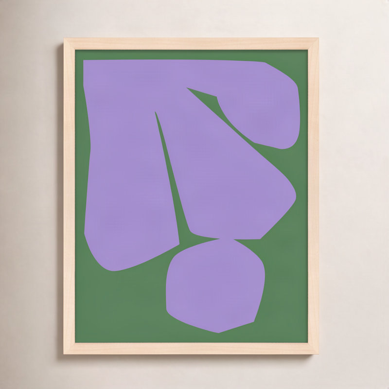 Element 2 by Michael Kempen - Framed Wall Art, 38" H x 30" W x 1.25" D, Maple