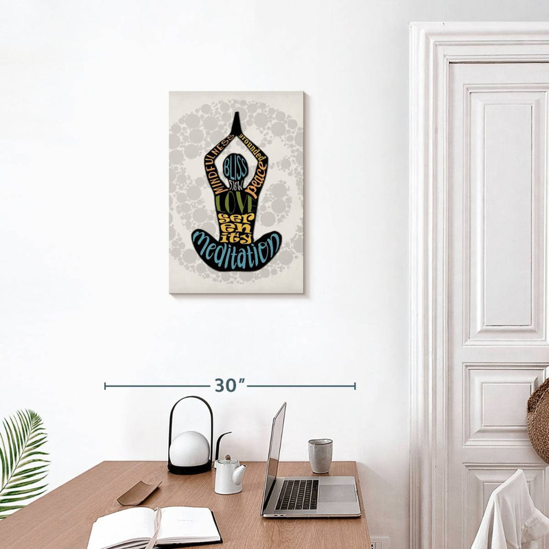 Senne Mindfulness Typography, 24" H x 16" W