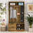 Hall Tree With 6 Hooks,Coat Hanger, Entryway Bench, Storage Bench-340029815