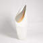 Capot de lampe blanc avec feuille-50625057