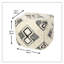 Repose-pieds double motif noir et blanc