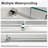 56"-60"W X 72"H Frameless Single Sliding Shower Door – 5/16" (8Mm) Clear Tempered Glass-120178957-120178956