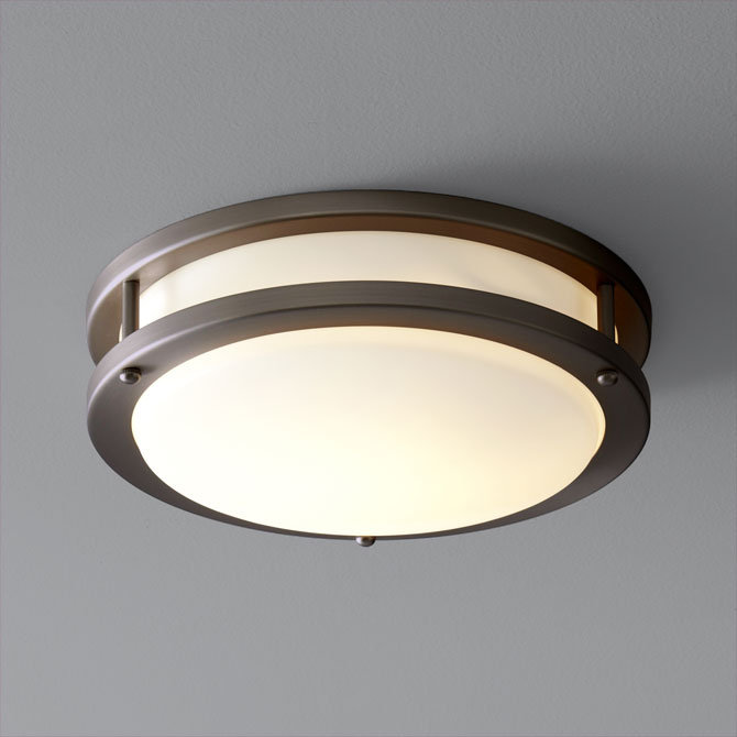 Plafonnier encastré simple à DEL 1 lumière 10,5 po Winsted, Bronze huilé