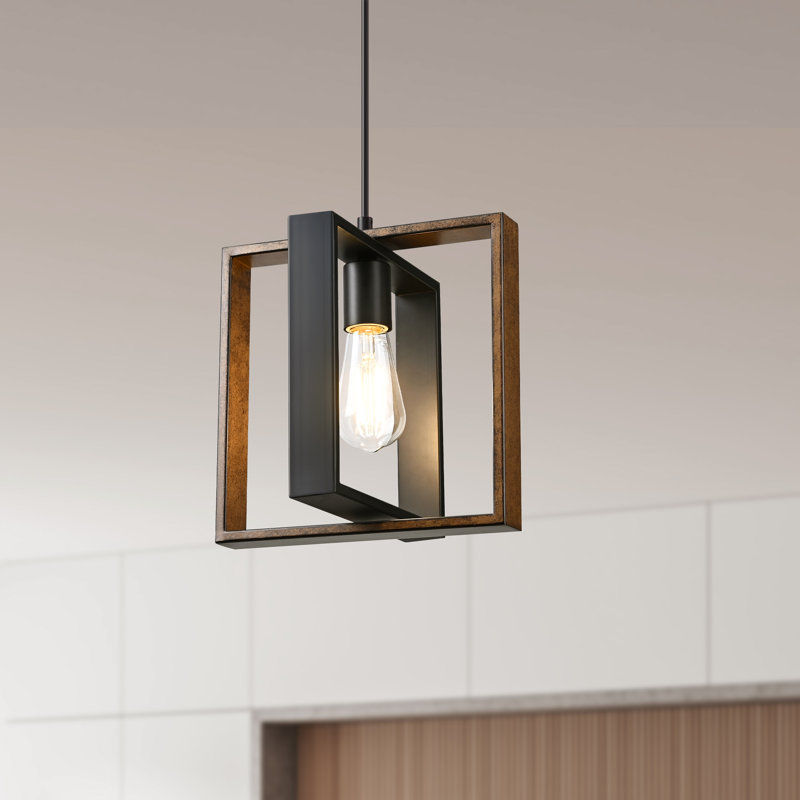 Farmhouse Light Lantern Geometric Pendant