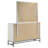 Clodomiro 6-drawer Dresser with Mirror White