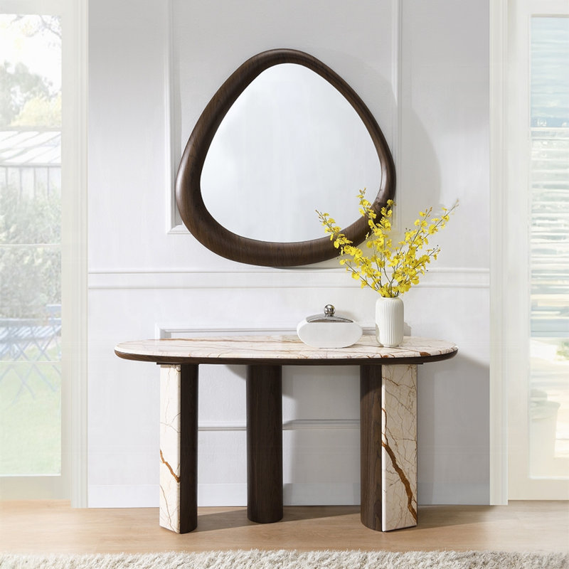 Haidar Console Table W/accent Mirror