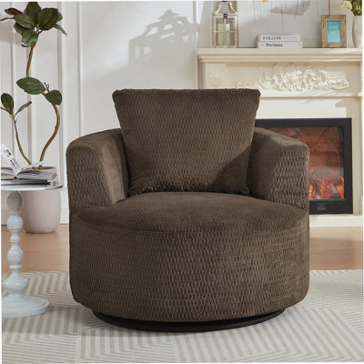Fauteuil d'appoint pivotant à 360 ° compressible - siège moderne et confortable pour salon, bureau, appartement