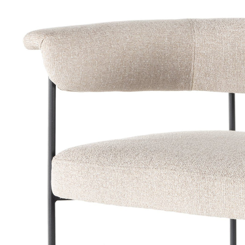 Grayson Counter and Bar Stool, Light Camel Polyester, Counter Stool (26.5" Seat Height), Solid