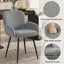Upholstered Chenille Dining Chairs With Metal Legs-370718501-370718496