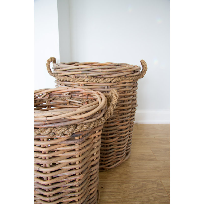 Wallen Rattan Log Carrier