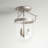 Husman Glass Semi Flush Mount-16518442-16518436