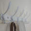 Portemanteau mural blanc à 5 crochets