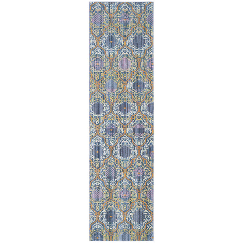 Wynter Damask Hand Woven Area Rug, Runner 69 x 244 cm