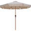 Ensemble de parasol en aluminium avec passepoil Amalfi-1001388070-1001388069
