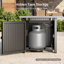 Ensemble de meubles de patio 5 pièces avec foyer au gaz 50 000 BTU