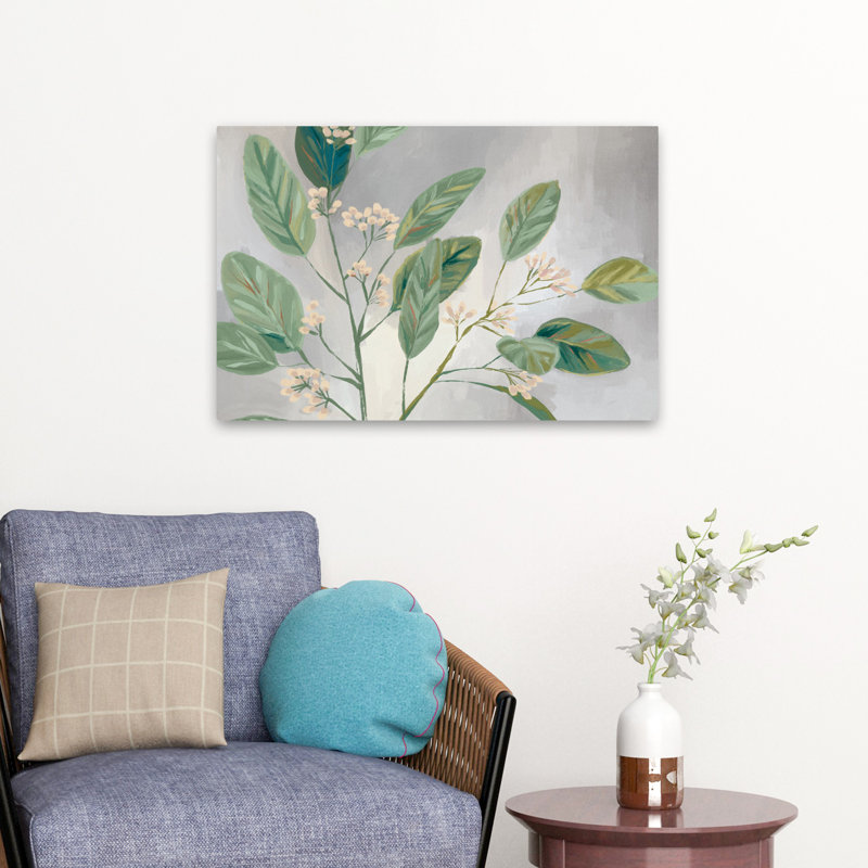 Art floral sur fond doux, H 16 po x l 24 po