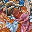 Masterpiece Wood Carved the Good Shepherd's Crib Angel Figurine