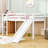 Twin Wooden Low Loft Bed With Slide And Safety Guardrails-1819501300