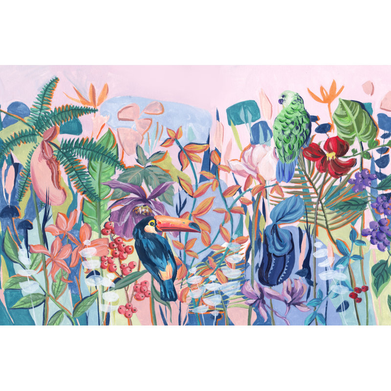 «Izariah Tropical Paradise Botanica I on Canvas» par Melissa Wang, reproduction, H 8 po x l 12 po