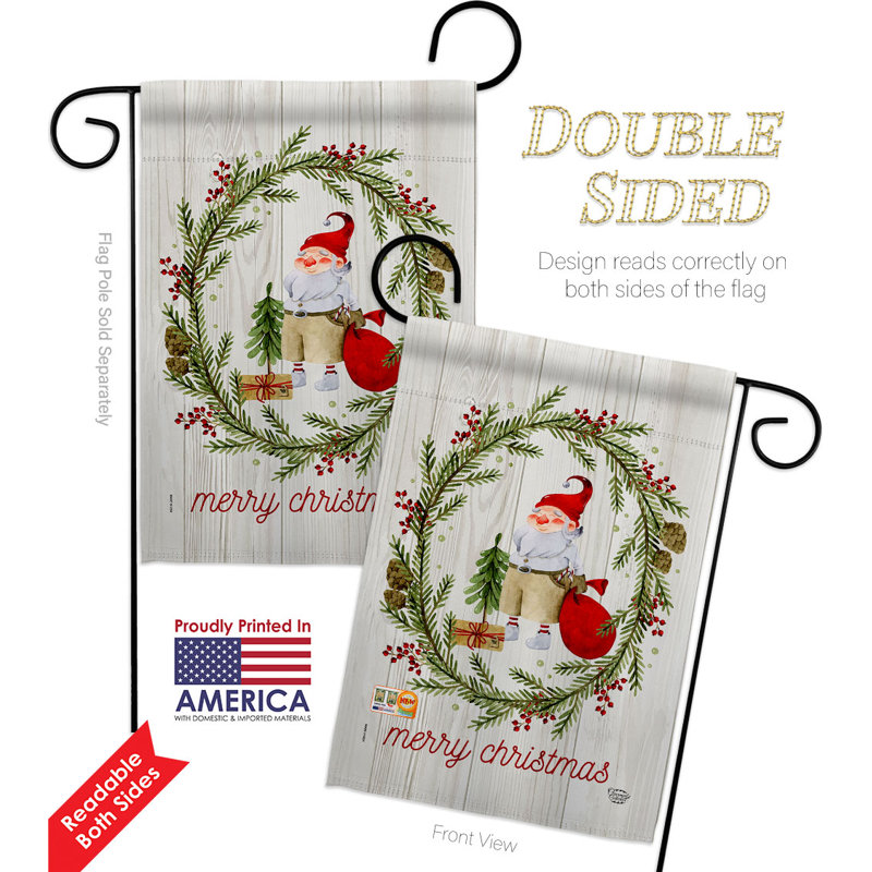 Double Sided 18.5'' H x 13'' W Polyester Garden Flag