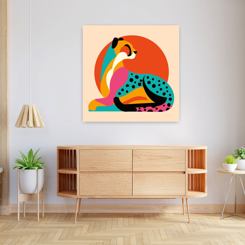 Safari Safari IV, art animalier contemporain, H 36 po x l 36 po