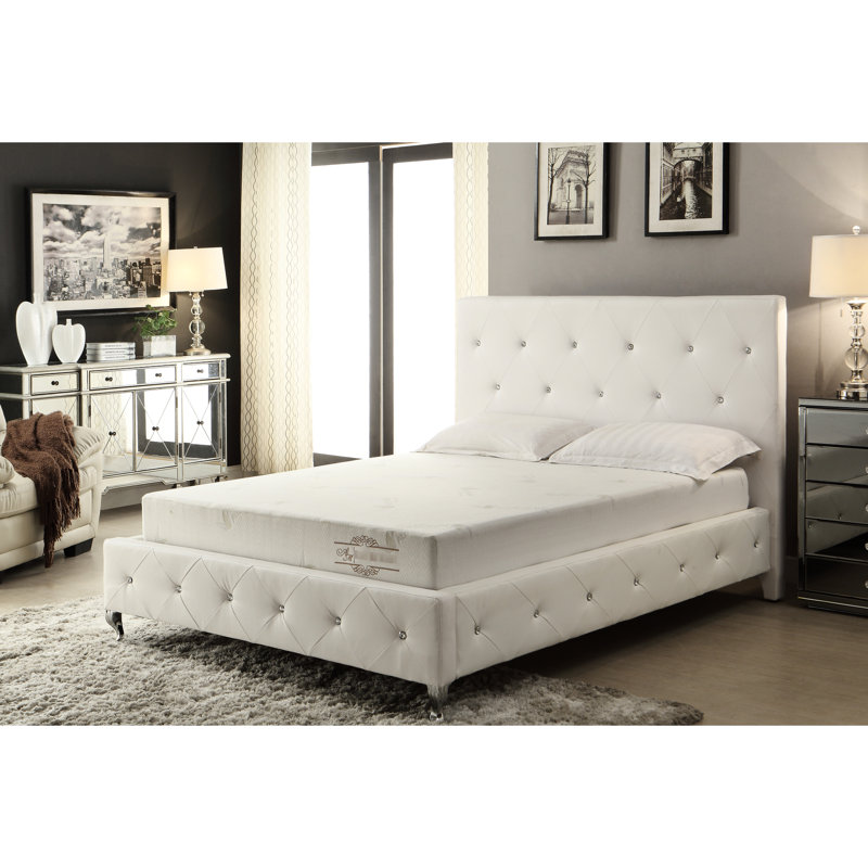 Grand matelas, mousse à mémoire de forme de 6 pouces, conception à 3 couches, housse en aloès, rouleau compressé, espace de sommeil confortable et repos reposant